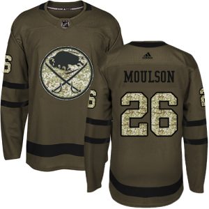 Herren Buffalo Sabres Eishockey Trikot Matt Moulson #26 Authentic Grün Salute to Service